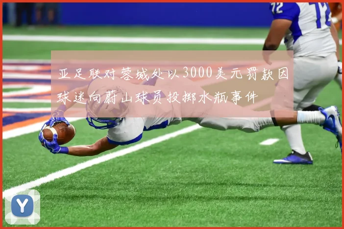 亚足联对蓉城处以3000美元罚款因球迷向蔚山球员投掷水瓶事件
